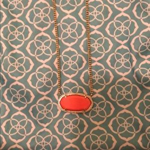 Kendra Scott Dylan Pendant in Coral